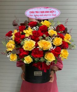 Giỏ Hoa Chúc Mừng